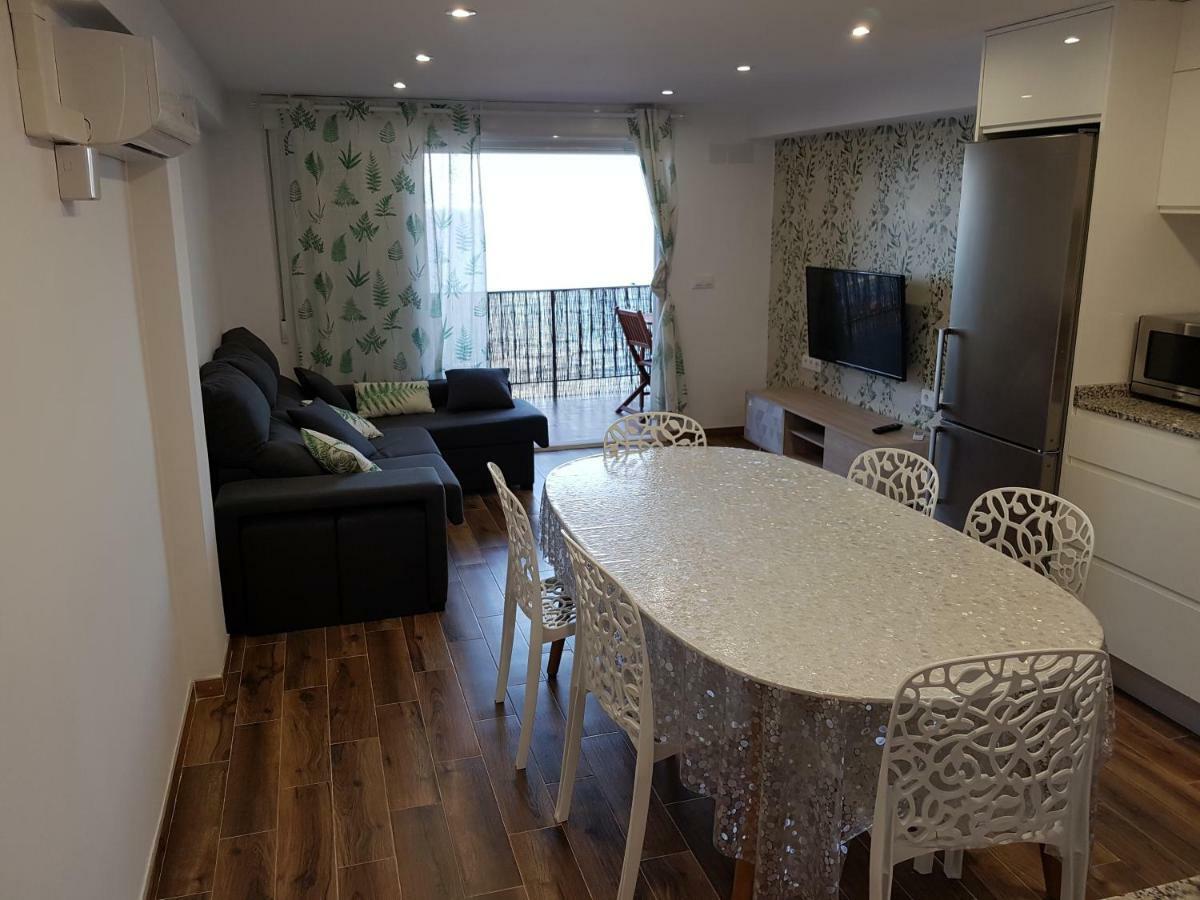 Apartamento De Lujo En Primera Linea De La Playa De Cullera Con Vistas Al Castillo Kültér fotó